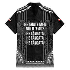 Aotearoa Toitu Te Tiriti Family Matching Off Shoulder Maxi Dress and Hawaiian Shirt No Kiwi Without Iwi