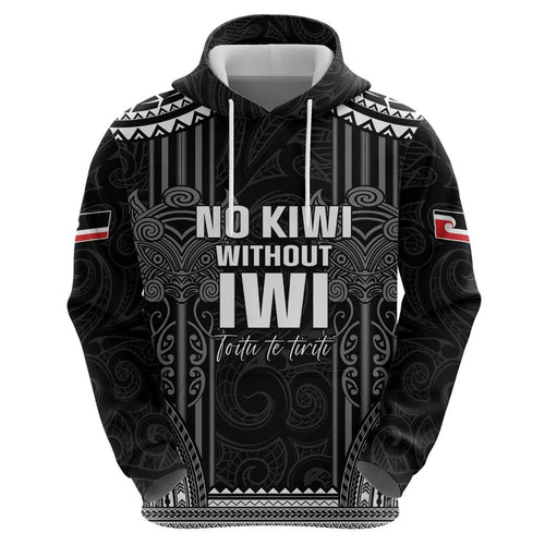 Aotearoa Toitu Te Tiriti Hoodie No Kiwi Without Iwi