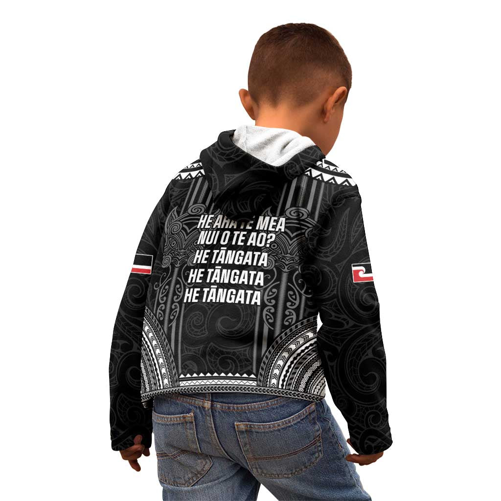 Aotearoa Toitu Te Tiriti Kid Hoodie No Kiwi Without Iwi