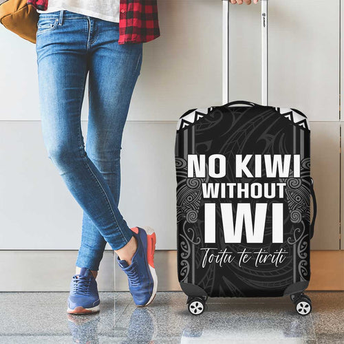 Aotearoa Toitu Te Tiriti Luggage Cover No Kiwi Without Iwi