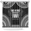 Aotearoa Toitu Te Tiriti Shower Curtain No Kiwi Without Iwi