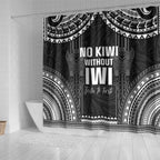 Aotearoa Toitu Te Tiriti Shower Curtain No Kiwi Without Iwi