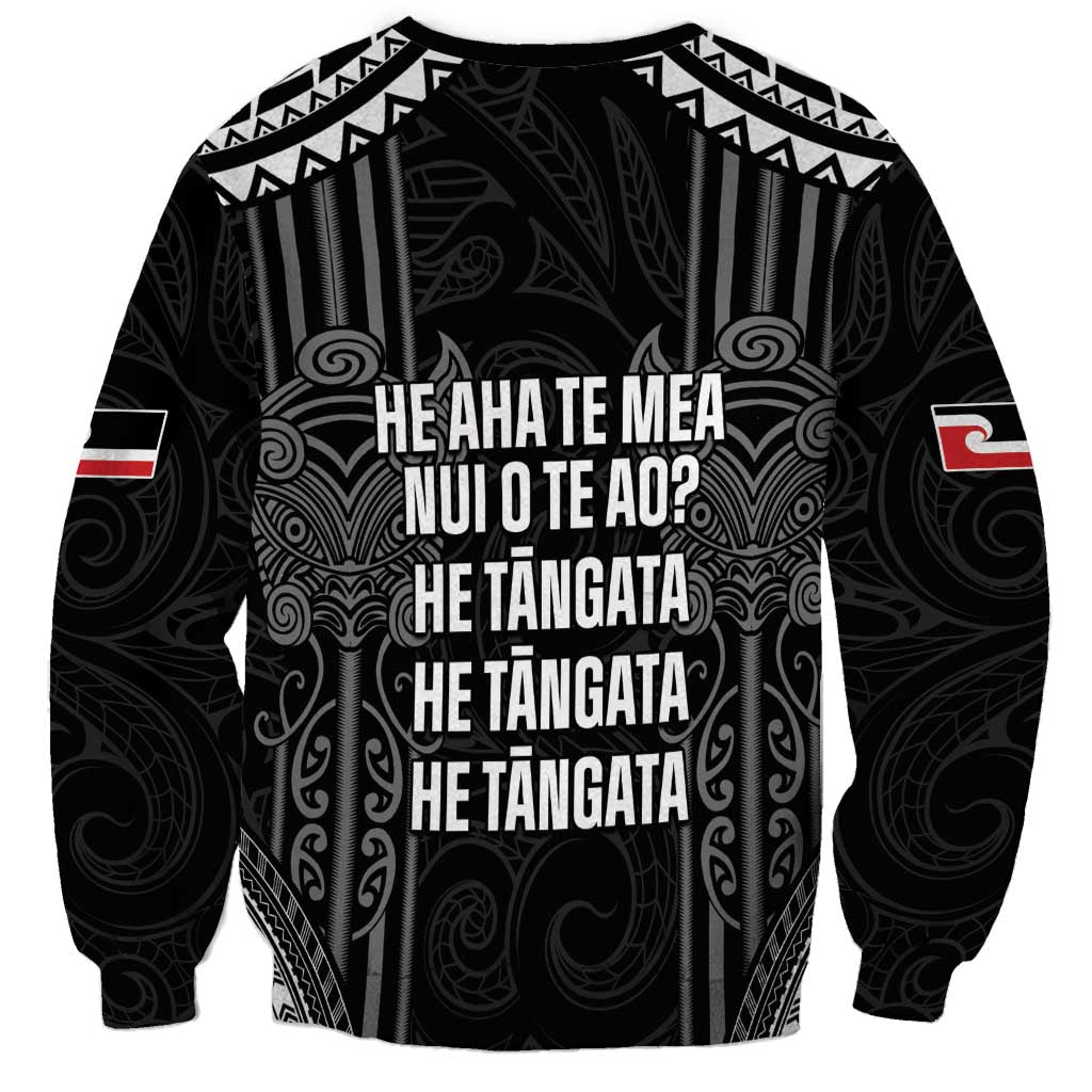 Aotearoa Toitu Te Tiriti Sweatshirt No Kiwi Without Iwi