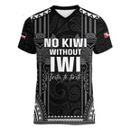 Aotearoa Toitu Te Tiriti Women V-Neck T-Shirt No Kiwi Without Iwi