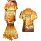 New Zealand And Australia ANZAC Day Couples Matching Mermaid Dress and Hawaiian Shirt Sinai Palestine Campaign Lest We Forget