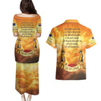 New Zealand And Australia ANZAC Day Couples Matching Puletasi and Hawaiian Shirt Sinai Palestine Campaign Lest We Forget