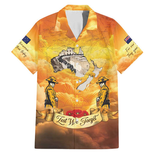 New Zealand And Australia ANZAC Day Family Matching Mermaid Dress and Hawaiian Shirt Sinai Palestine Campaign Lest We Forget