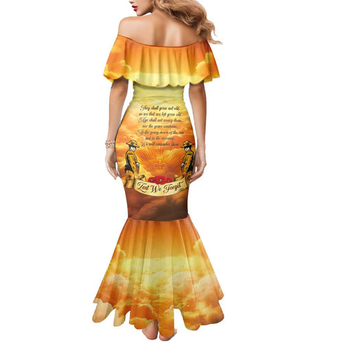 New Zealand And Australia ANZAC Day Family Matching Mermaid Dress and Hawaiian Shirt Sinai Palestine Campaign Lest We Forget