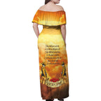 New Zealand And Australia ANZAC Day Family Matching Off Shoulder Maxi Dress and Hawaiian Shirt Sinai Palestine Campaign Lest We Forget
