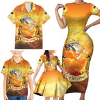 New Zealand And Australia ANZAC Day Family Matching Short Sleeve Bodycon Dress and Hawaiian Shirt Sinai Palestine Campaign Lest We Forget