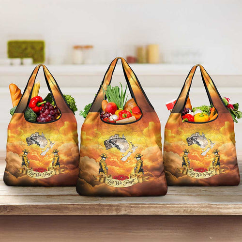 New Zealand And Australia ANZAC Day Grocery Bag Sinai Palestine Campaign Lest We Forget