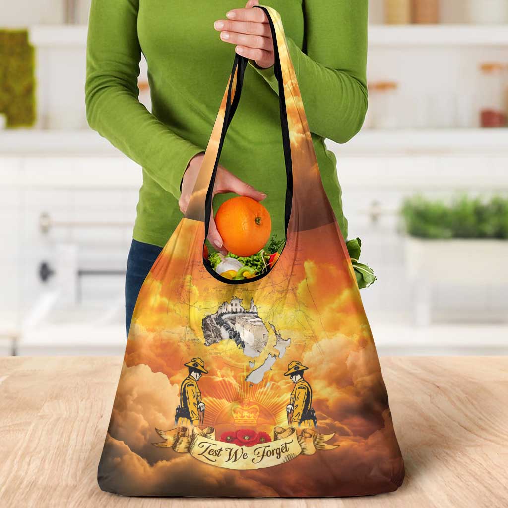 New Zealand And Australia ANZAC Day Grocery Bag Sinai Palestine Campaign Lest We Forget