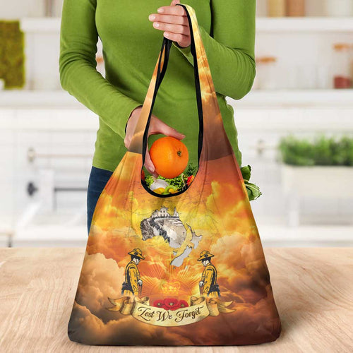 New Zealand And Australia ANZAC Day Grocery Bag Sinai Palestine Campaign Lest We Forget