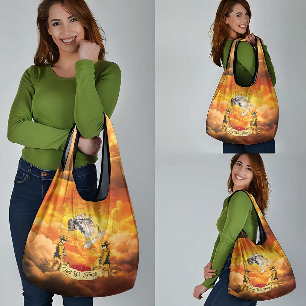 New Zealand And Australia ANZAC Day Grocery Bag Sinai Palestine Campaign Lest We Forget