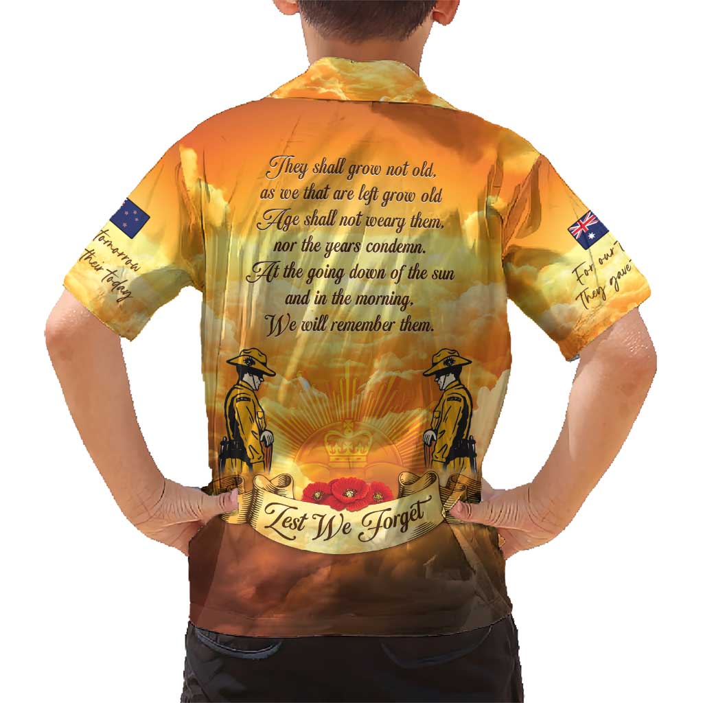 New Zealand And Australia ANZAC Day Hawaiian Shirt Sinai Palestine Campaign Lest We Forget