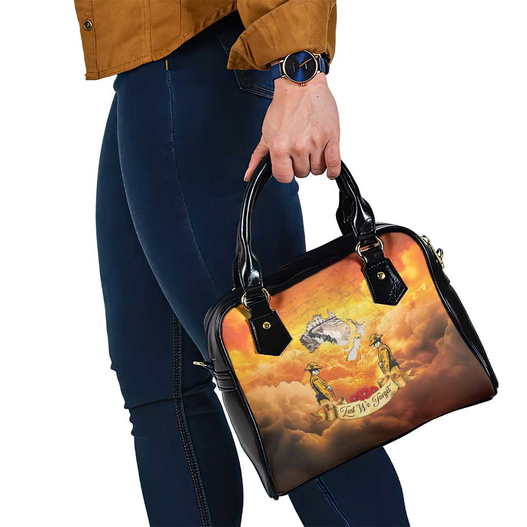 New Zealand And Australia ANZAC Day Shoulder Handbag Sinai Palestine Campaign Lest We Forget
