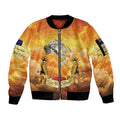 New Zealand And Australia ANZAC Day Sleeve Zip Bomber Jacket Sinai Palestine Campaign Lest We Forget