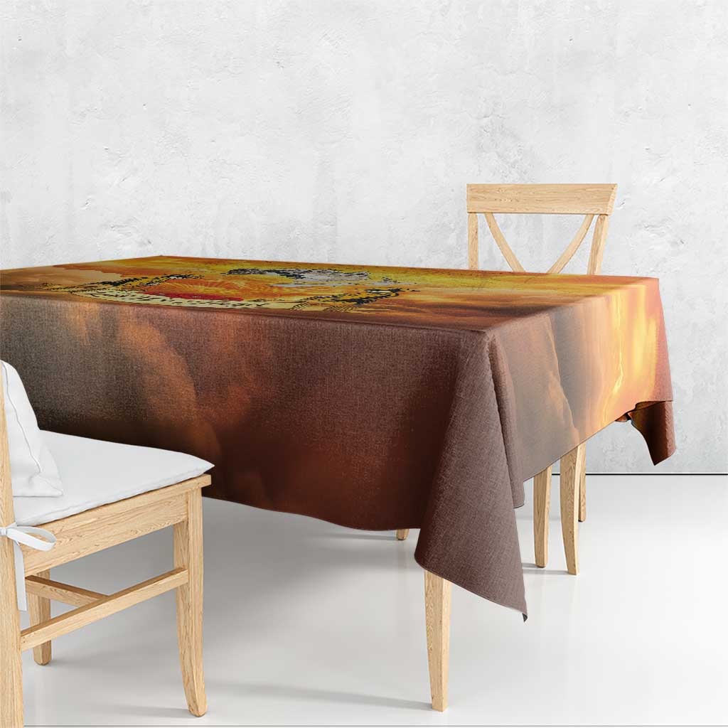 New Zealand And Australia ANZAC Day Tablecloth Sinai Palestine Campaign Lest We Forget