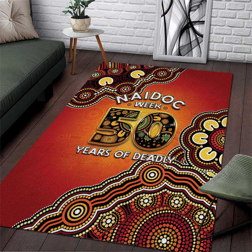 Australia Indigenous NAIDOC Week 2026 Area Rug 50 Years Of Deadly