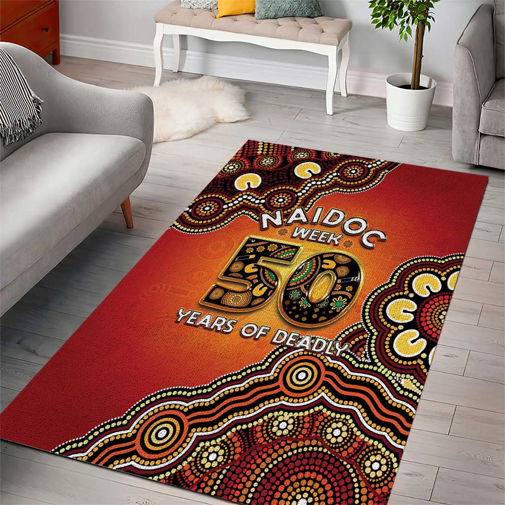 Australia Indigenous NAIDOC Week 2026 Area Rug 50 Years Of Deadly