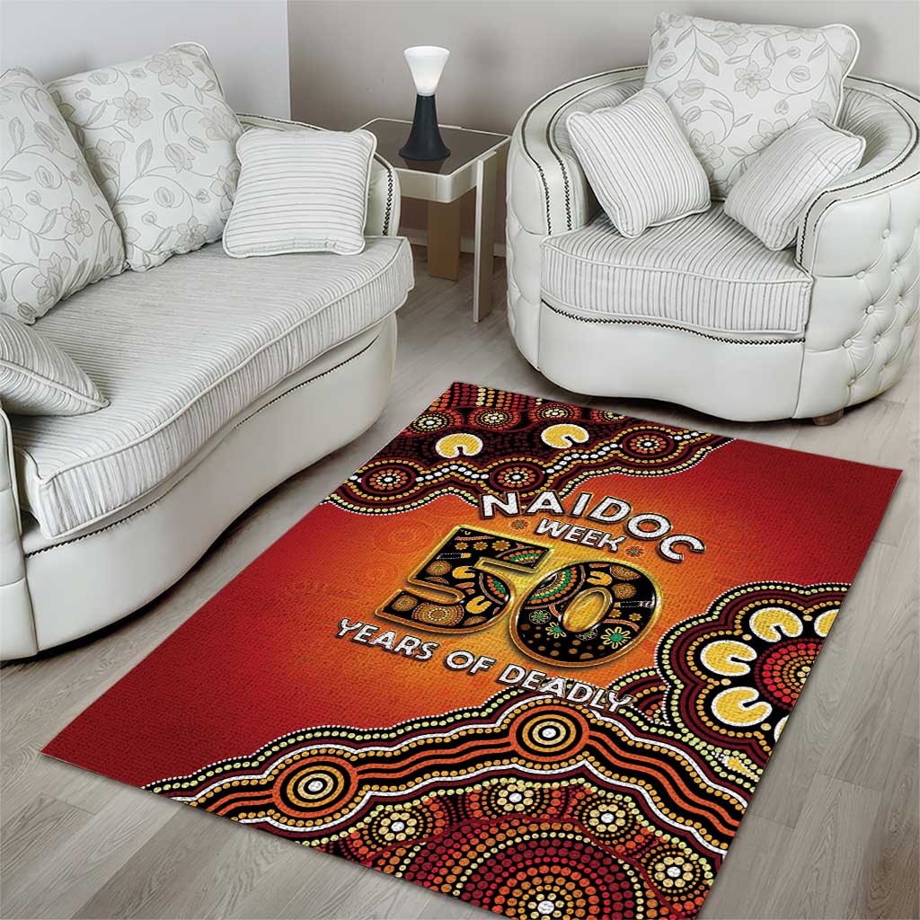 Australia Indigenous NAIDOC Week 2026 Area Rug 50 Years Of Deadly