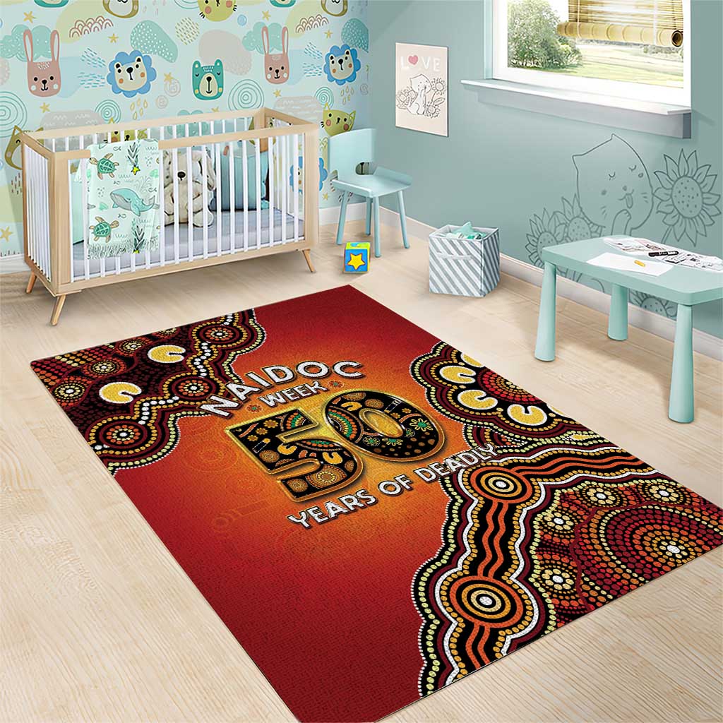 Australia Indigenous NAIDOC Week 2026 Area Rug 50 Years Of Deadly