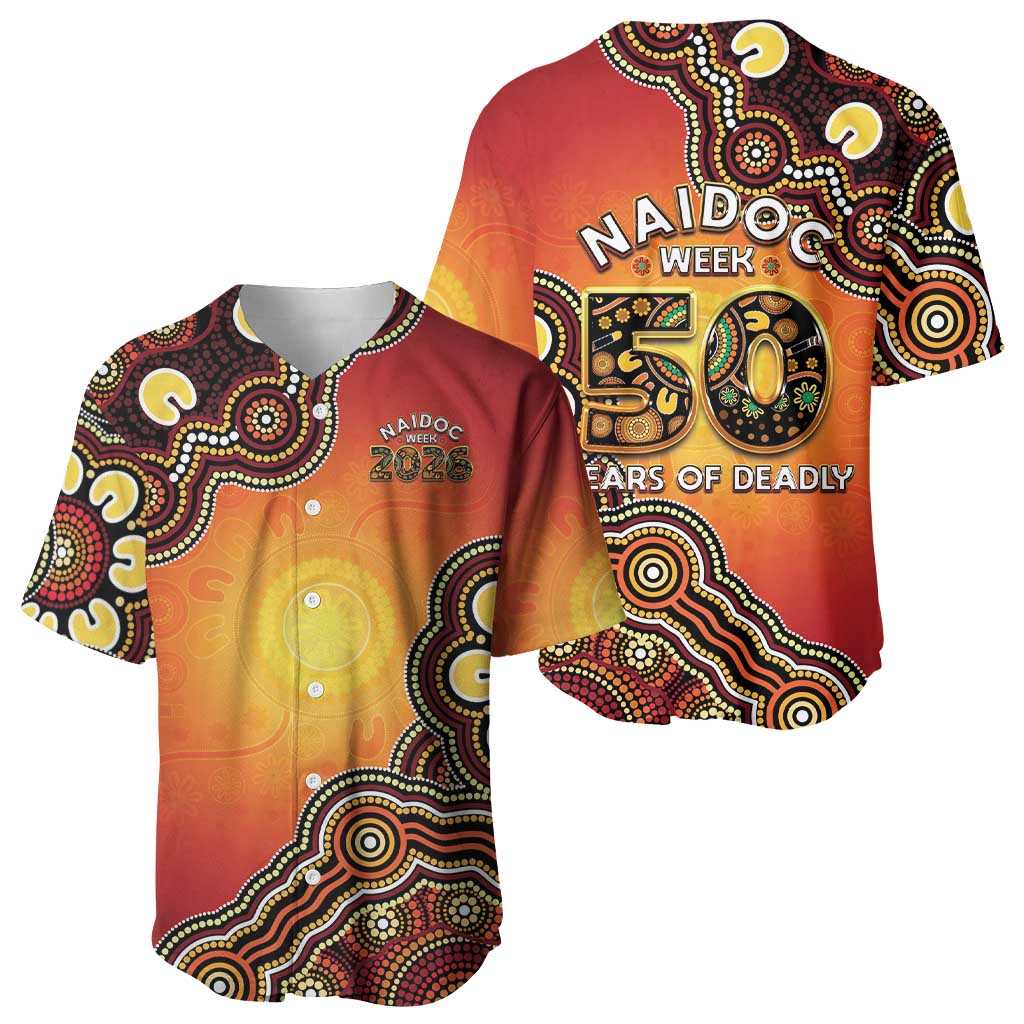 Australia Indigenous NAIDOC Week 2026 Baseball Jersey 50 Years Of Deadly