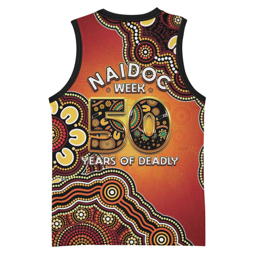 Australia Indigenous NAIDOC Week 2026 Basketball Jersey 50 Years Of Deadly