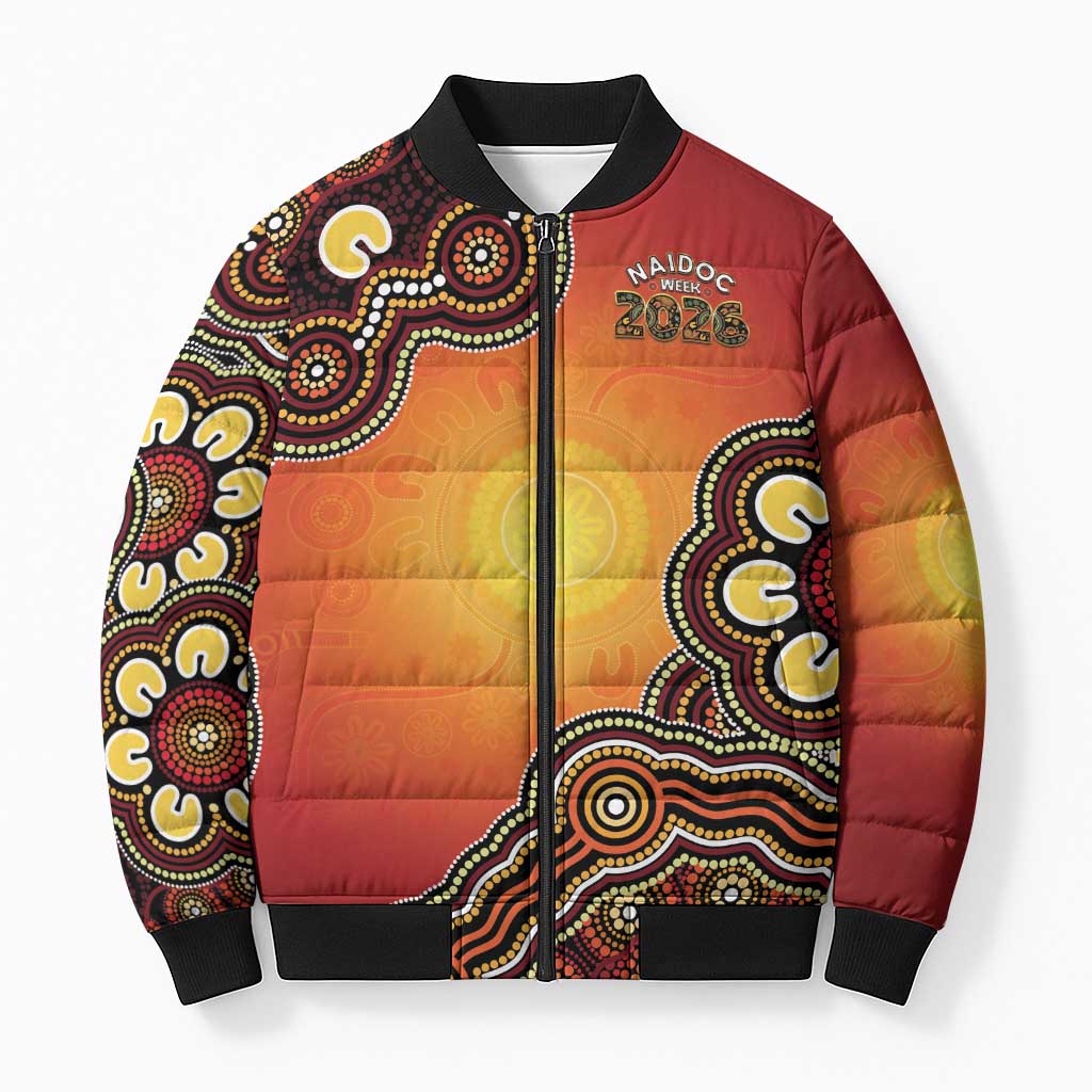 Australia Indigenous NAIDOC Week 2026 Bomber Puffer Jacket 50 Years Of Deadly