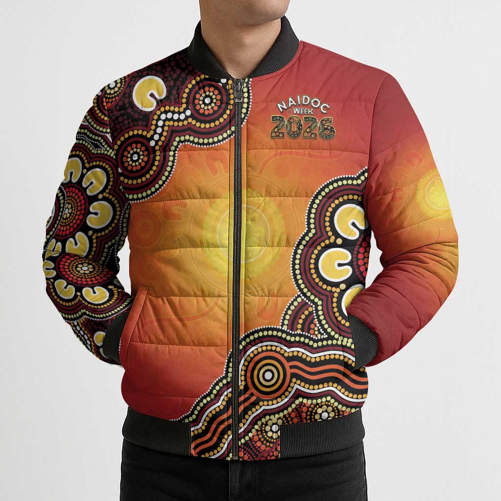 Australia Indigenous NAIDOC Week 2026 Bomber Puffer Jacket 50 Years Of Deadly