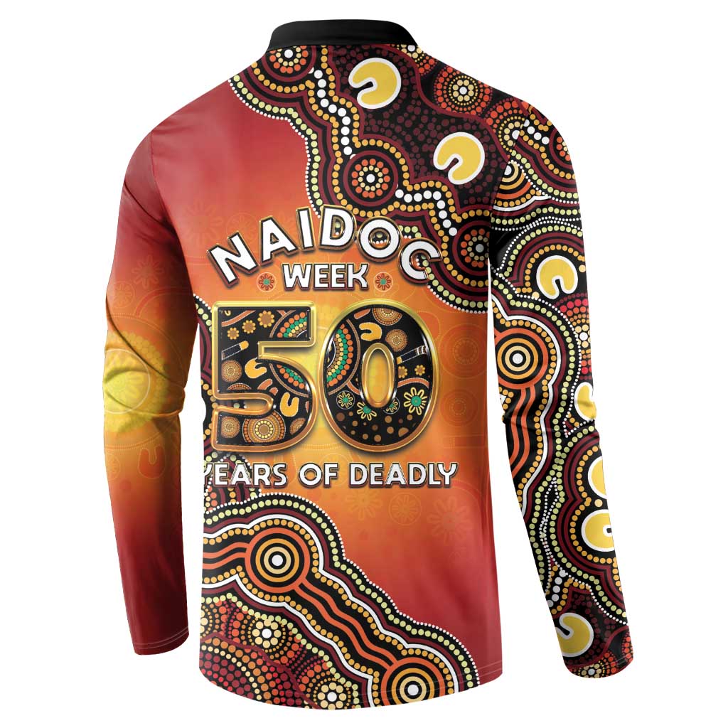 Australia Indigenous NAIDOC Week 2026 Button Sweatshirt 50 Years Of Deadly