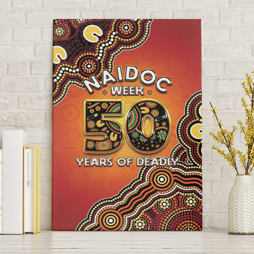 Australia Indigenous NAIDOC Week 2026 Canvas Wall Art 50 Years Of Deadly