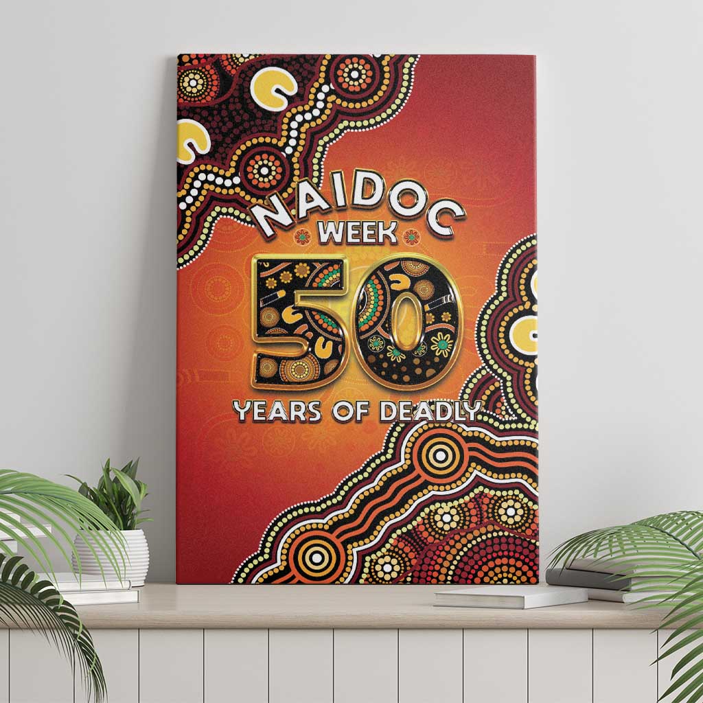 Australia Indigenous NAIDOC Week 2026 Canvas Wall Art 50 Years Of Deadly