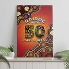 Australia Indigenous NAIDOC Week 2026 Canvas Wall Art 50 Years Of Deadly