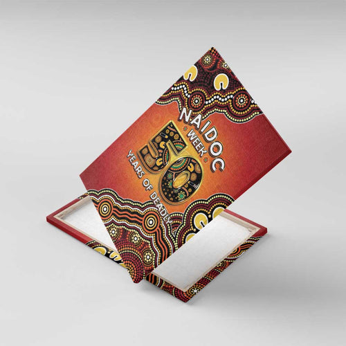 Australia Indigenous NAIDOC Week 2026 Canvas Wall Art 50 Years Of Deadly