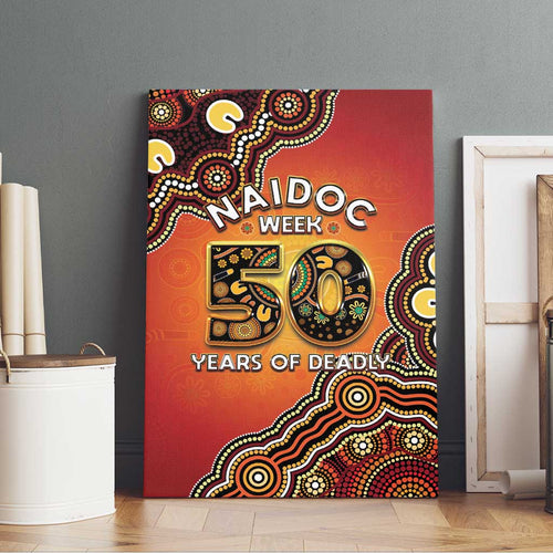 Australia Indigenous NAIDOC Week 2026 Canvas Wall Art 50 Years Of Deadly