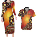 Australia Indigenous NAIDOC Week 2026 Couples Matching Long Sleeve Bodycon Dress and Hawaiian Shirt 50 Years Of Deadly