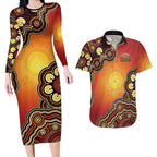 Australia Indigenous NAIDOC Week 2026 Couples Matching Long Sleeve Bodycon Dress and Hawaiian Shirt 50 Years Of Deadly