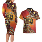 Australia Indigenous NAIDOC Week 2026 Couples Matching Long Sleeve Bodycon Dress and Hawaiian Shirt 50 Years Of Deadly