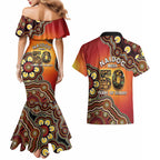 Australia Indigenous NAIDOC Week 2026 Couples Matching Mermaid Dress and Hawaiian Shirt 50 Years Of Deadly