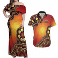 Australia Indigenous NAIDOC Week 2026 Couples Matching Off Shoulder Maxi Dress and Hawaiian Shirt 50 Years Of Deadly