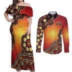 Australia Indigenous NAIDOC Week 2026 Couples Matching Off Shoulder Maxi Dress and Long Sleeve Button Shirt 50 Years Of Deadly