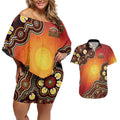 Australia Indigenous NAIDOC Week 2026 Couples Matching Off Shoulder Short Dress and Hawaiian Shirt 50 Years Of Deadly