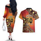 Australia Indigenous NAIDOC Week 2026 Couples Matching Off The Shoulder Long Sleeve Dress and Hawaiian Shirt 50 Years Of Deadly