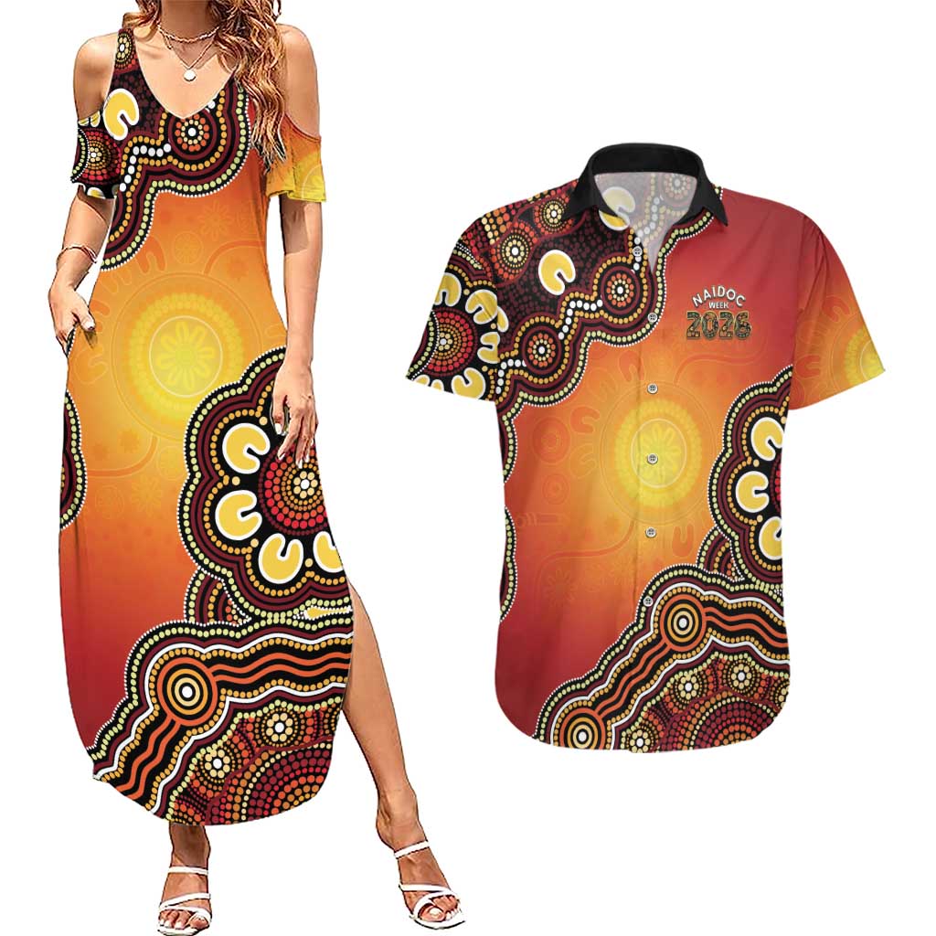 Australia Indigenous NAIDOC Week 2026 Couples Matching Summer Maxi Dress and Hawaiian Shirt 50 Years Of Deadly