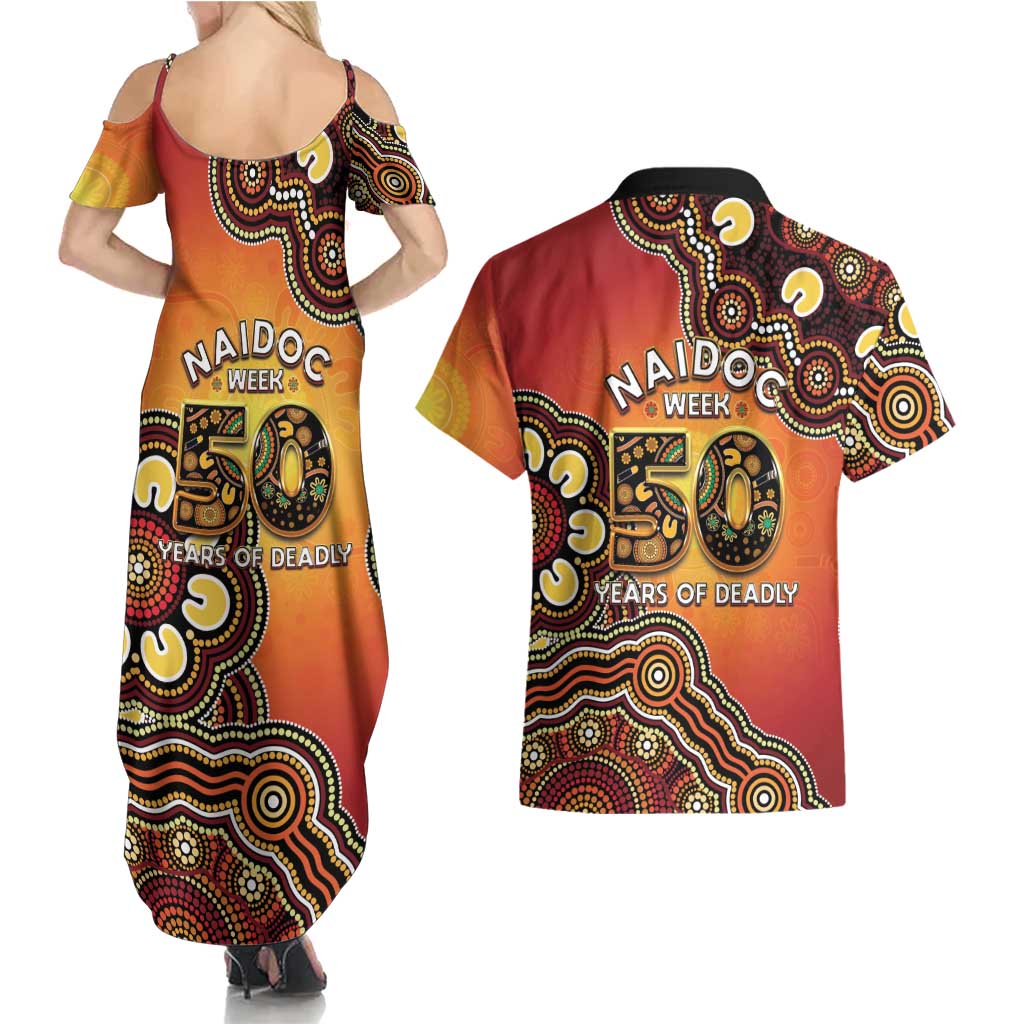 Australia Indigenous NAIDOC Week 2026 Couples Matching Summer Maxi Dress and Hawaiian Shirt 50 Years Of Deadly