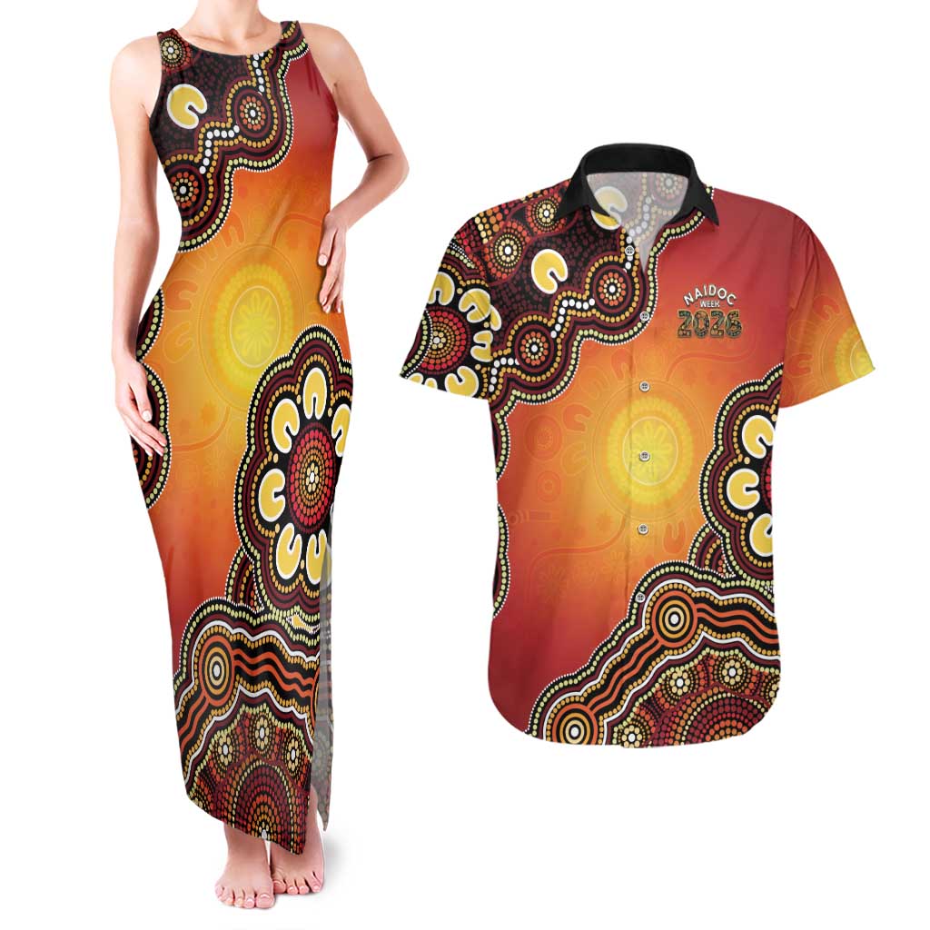 Australia Indigenous NAIDOC Week 2026 Couples Matching Tank Maxi Dress and Hawaiian Shirt 50 Years Of Deadly