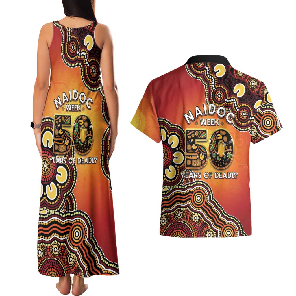 Australia Indigenous NAIDOC Week 2026 Couples Matching Tank Maxi Dress and Hawaiian Shirt 50 Years Of Deadly
