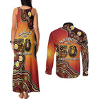 Australia Indigenous NAIDOC Week 2026 Couples Matching Tank Maxi Dress and Long Sleeve Button Shirt 50 Years Of Deadly