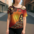 Australia Indigenous NAIDOC Week 2026 Cross Shoulder Shirt 50 Years Of Deadly